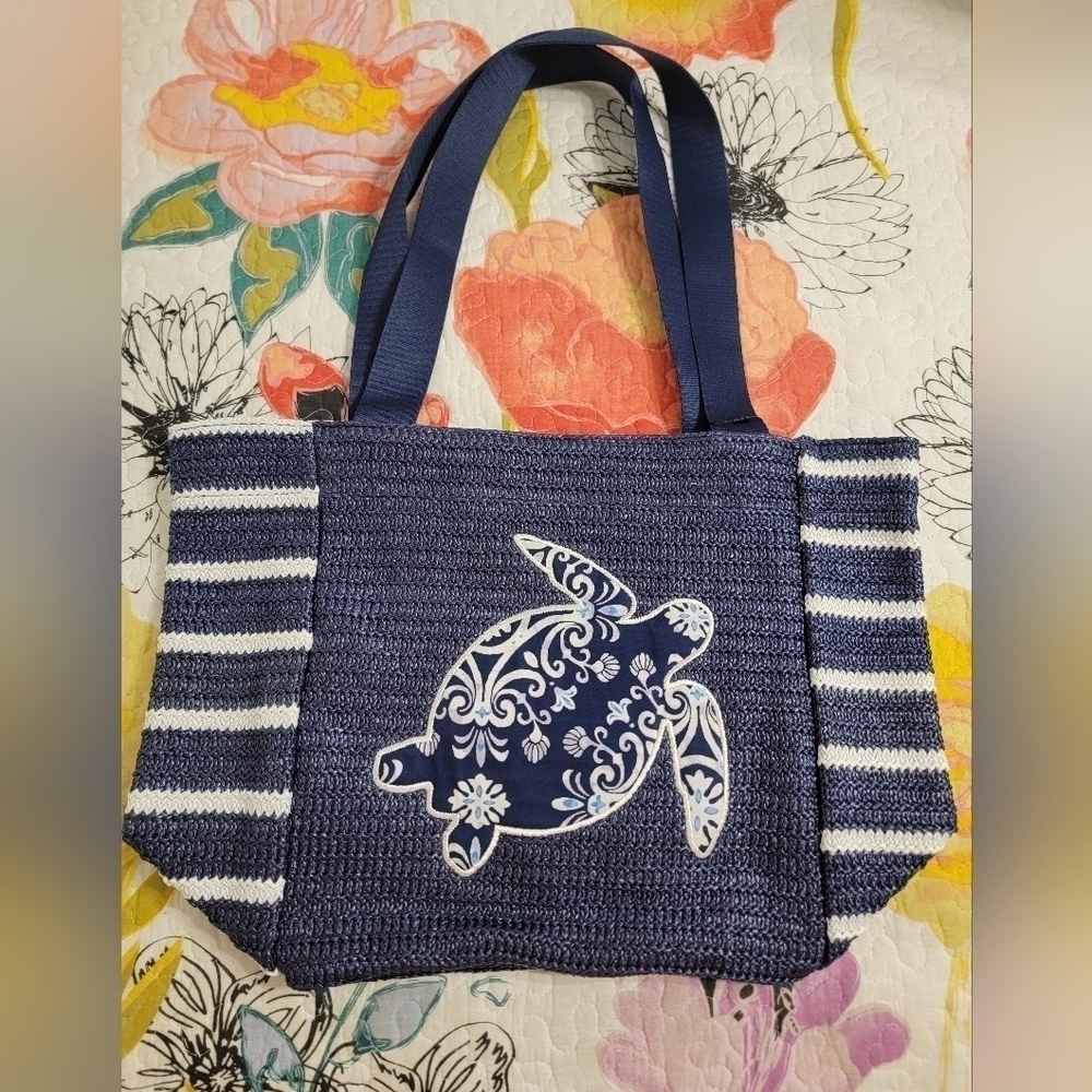 NWT Vera Bradley Straw Tote